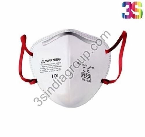 6 Layer N95 Melt Blown Disposable Face Mask, White Color
