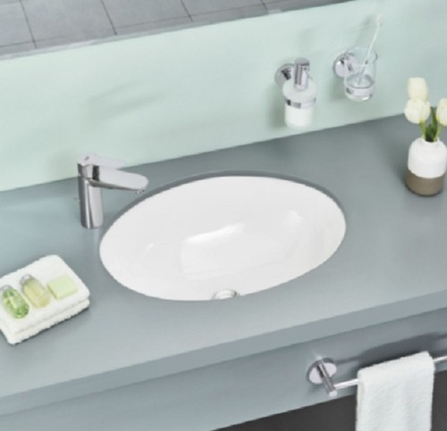 White Ceramic Grohe Undercounter Wash Basin