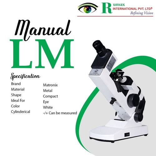 Compact and Light Weight Manual Lens Meter with Cordless Operation