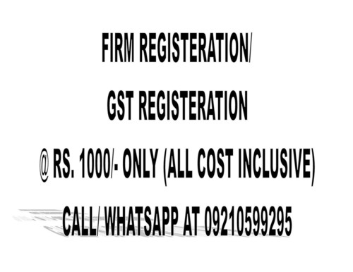 GST Registation Service By ONLINE+OFFLINE FREELANCE TAX CONSULTANCY