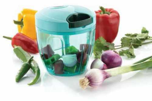 Plastic And Ss 450ml Manual Kitchen Chopper For Vegetable Chopping