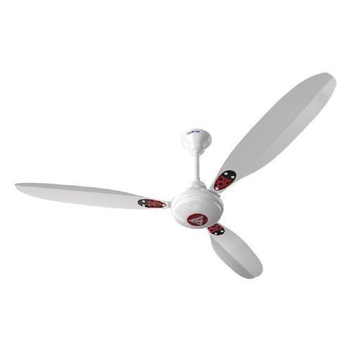 Super X1 Deco With Decorative Bug Ceiling Fan, White Color, Size : 1200Mm Blade Material: Metal