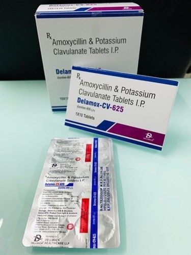 Amoxicillin Potassium And Clavulanate Acid 625 MG Antibiotic Tablets