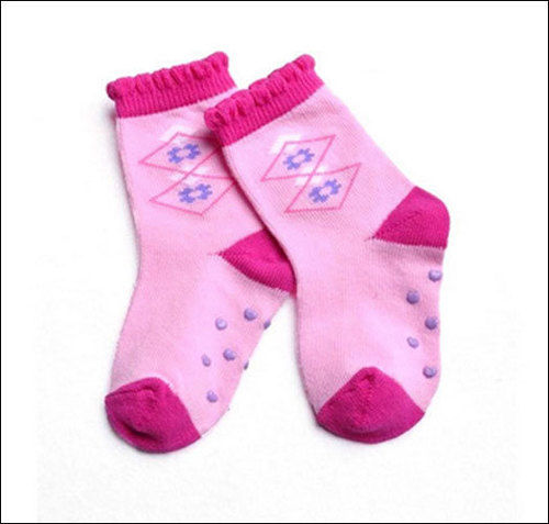 Multicolor Children Cotton Printed Socks