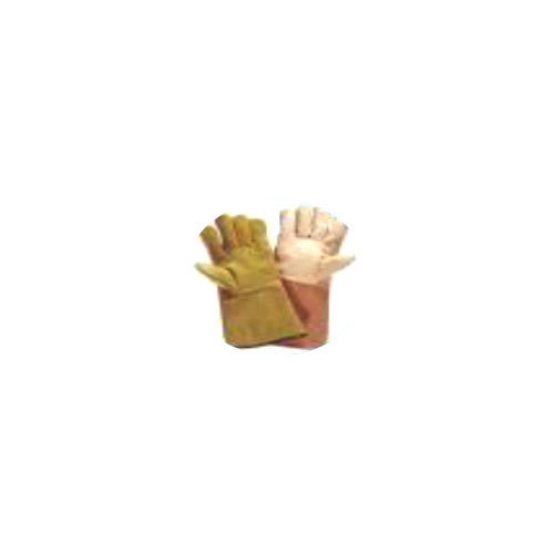 Brown Cut Resistant Leather Safety Gloves