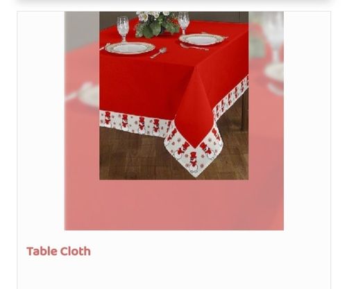 Designer Red Color Table Cloth