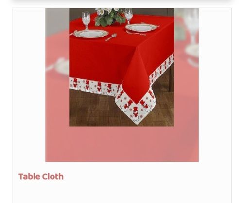 Designer Red Color Table Cloth Use: Home