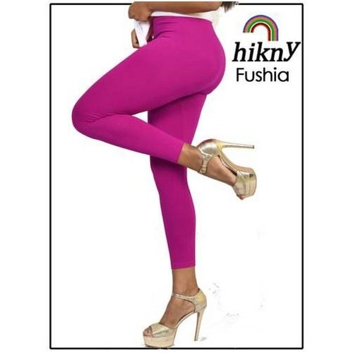 Ladies Plain Ankle Length Casual Pink Legging