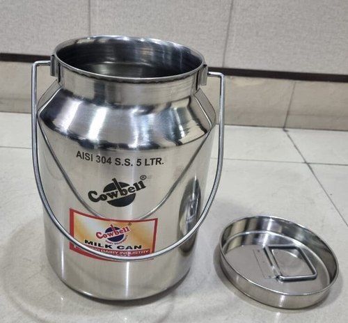 Silver Stainless Steel Milk Can 0.9Kg