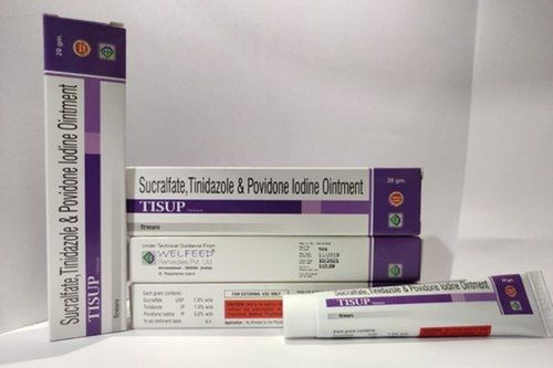 Sucralfate Tinidazole Povidone Iodine Skin Infection Ointment Application: Hospital