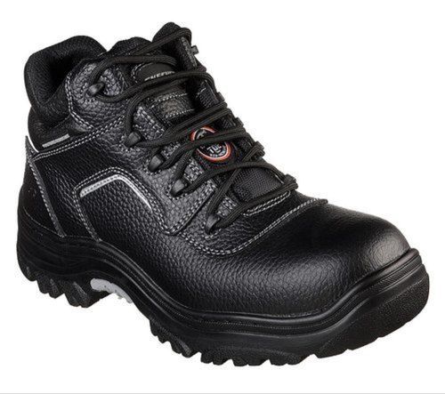 Black Lace Closure Skechers Safety Shoes