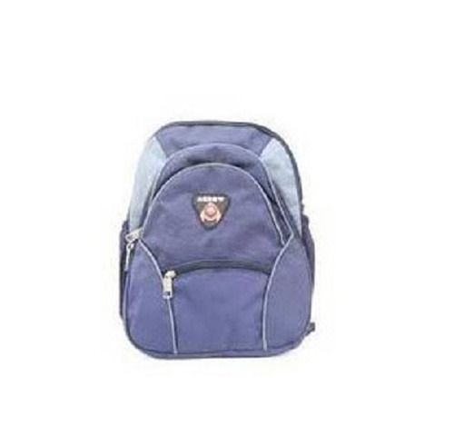 Canvas Blue Color Zipper Top Backpack Bag