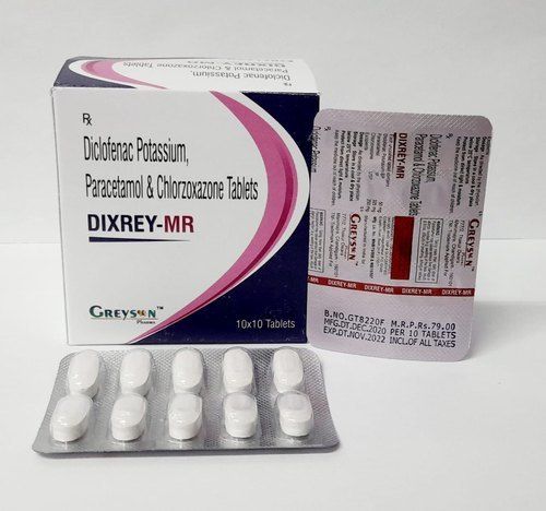 Diclofenac Potassium Paracetamol And Chlorazone Tablets