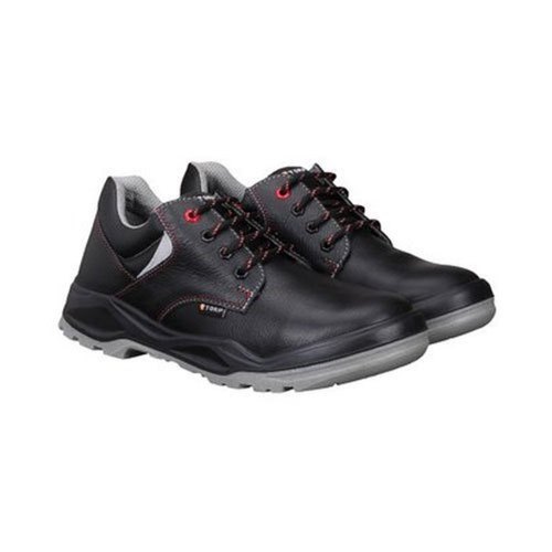 Low Ankle Industrial Leather Safety Shoes (BEN 08) - Leather, Sizes 5-12, Color: Black/Brown/Gray | Chemical Resistant, Shock Absorption, Heat Resistance Up to 120Â°C