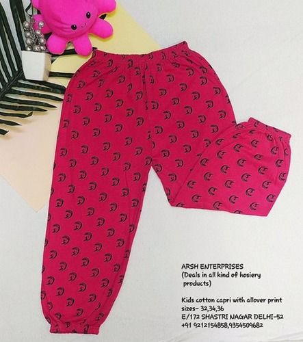 Shrink Resistance Cotton Kids Cotton Capri