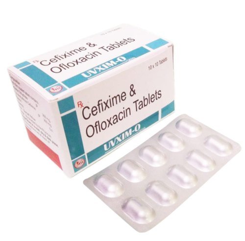 Uvxim O सेफ़िक्साइम और ओफ़्लॉक्सासिन टैबलेट