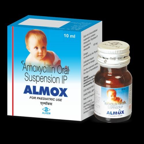 Liquid Almox Infection Amoxycillin Drops 100 Mg