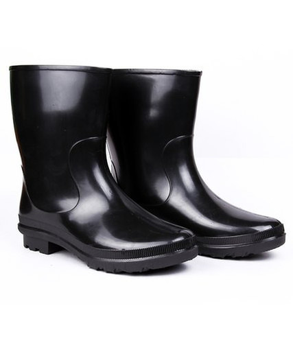 Black Anti Slip Pvc Safety Boots