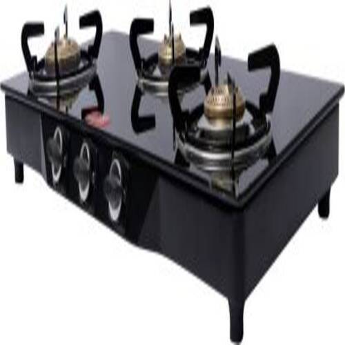 Good Flame 3 Burner Kwid Gas Stove ISI Quality Mark With 1 Years Warranty Iron Manual Gas Stove