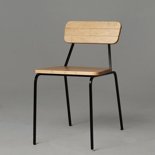 Handmade Modular Portable Wooden Seat Cafeteria Chairs