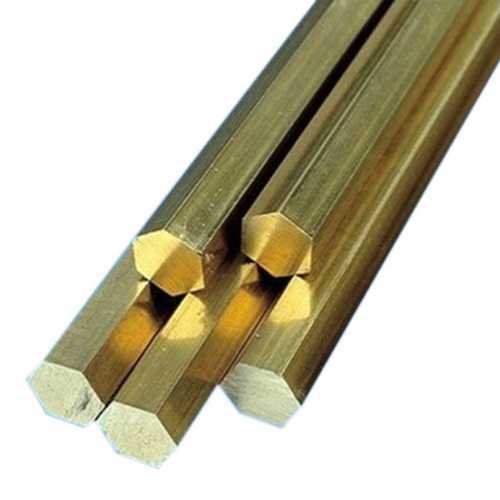 Metalic Plain Brass Hexagonal Rod