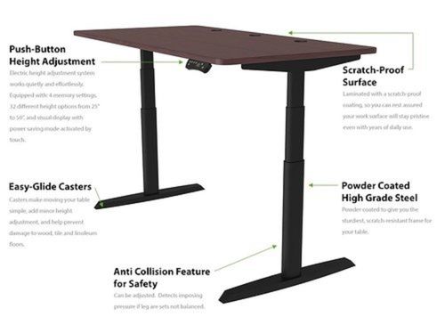 Portable Electric Adjustable Height Stand Up Desk