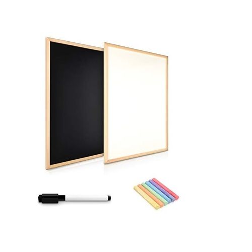 Double Sided Wooden Blackboard White Board