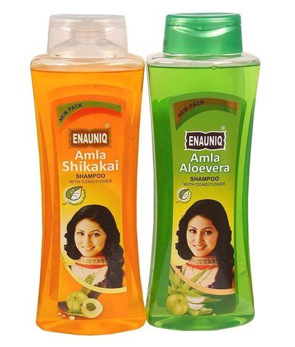 Enauniq Amla Aloevera Shampoo And Amla Shikakai Shampoo Combo Pack (500ml + 500ml)