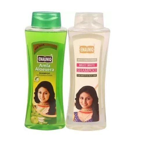 ENAUNIQ Amla Aloevera Shampoo with Milky White Shampoo Combo Pack (500ml + 500ml)