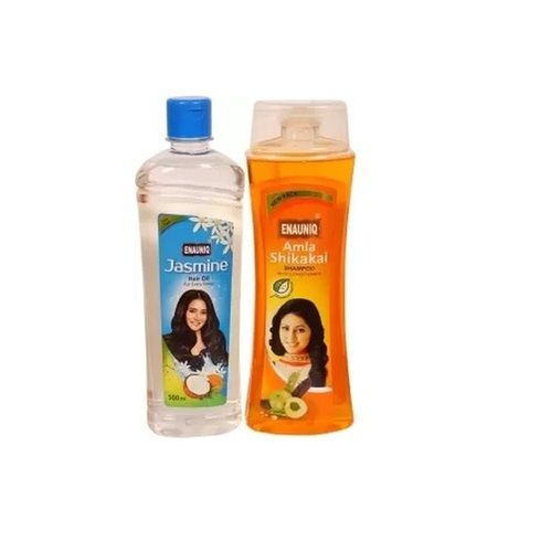 Enauniq Jasmine Hair Oil With Orange Amla Shikakai Shampoo (500 Ml + 500Ml) Recommended For: Adult