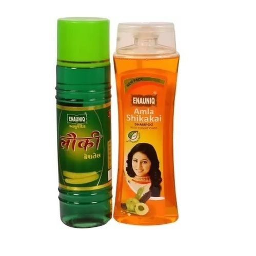 ENAUNIQ Lauki Kesh Oil and Orange Amla Shikakai Shampoo Combo Pack (500ml + 500ml)