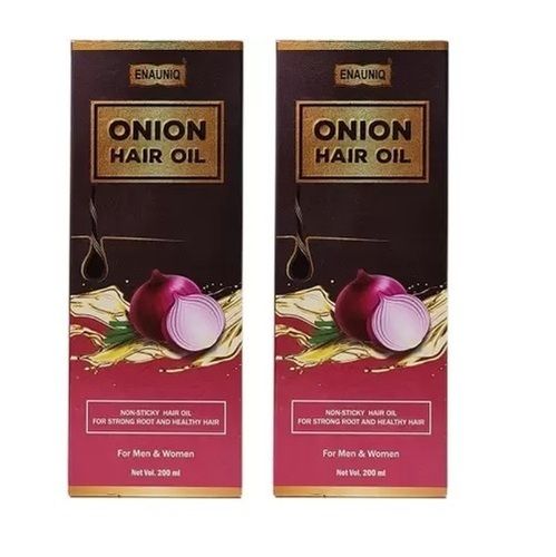 Enauniq Onion Hair Oil Pack Of 2 (200ml + 200ml)