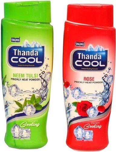 ENAUNIQ Thanda Cool Prickly heat powder neem tulsi and rose (2 x 150 g)