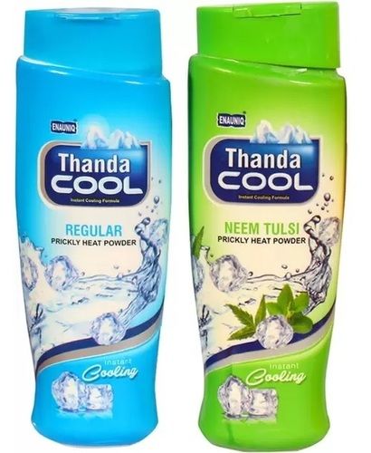 ENAUNIQ Thanda Cool Prickly heat powder Regular and neem tulsi (2 x 150 g)