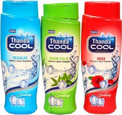 ENAUNIQ Thanda Cool Prikly heat powder Tulsi/Regular/Rose  450 g
