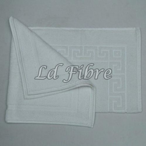 Microfiber Plain Bathroom Mats, Rectangle Shape, White Color, Size : 60X80Cm, 80X100Cm Place Of Origin: India