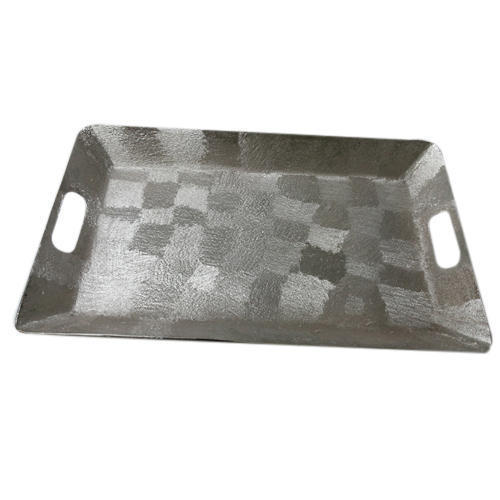 Various Colors Are Available Nickle Plated Designer Serving Tray