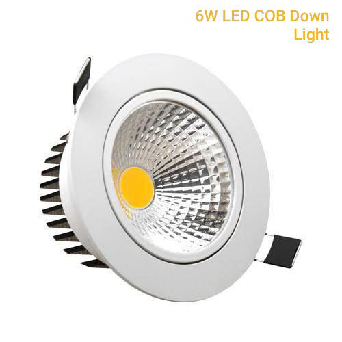 White 6W Led Cob Down Light