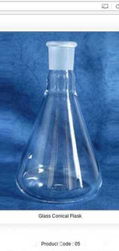 Glass Laboratory Glassware Chemical Conical Flask