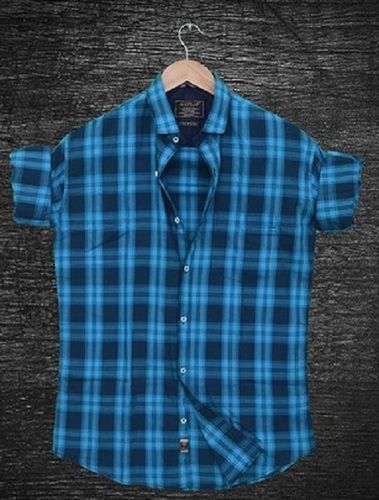 Mens Designer Check Cotton Shirts