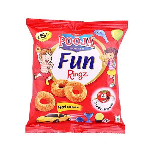 Pooja Cheese Fun Rinzs- TANGY TOMATO