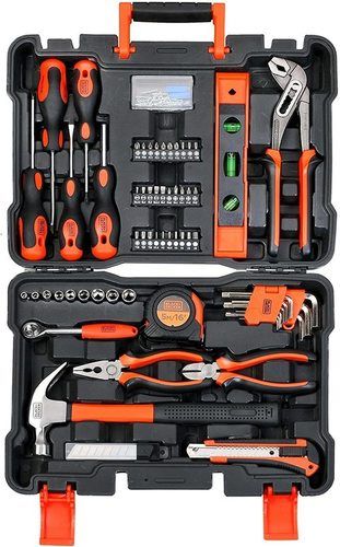 Black+Decker 154 Pieces Orange & Black Hand Tool Kit, Bmt154C