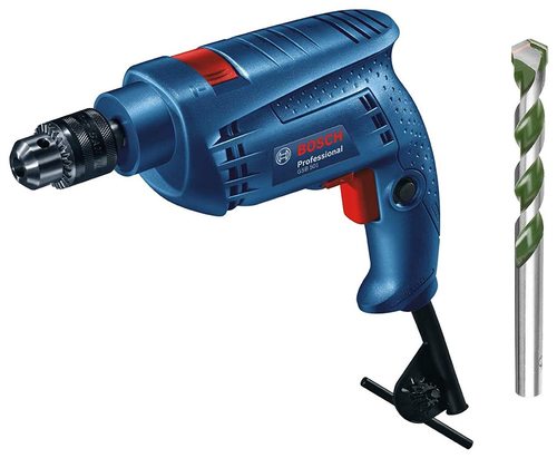 Bosch 500w Professional Impact Drill With 5 Pieces Drill Bit Set, Gsb 501