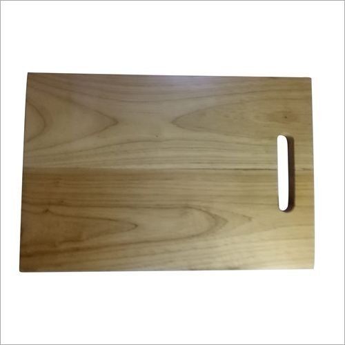 Light Brown Fine Finish Rectangular Wooden Chopping Board