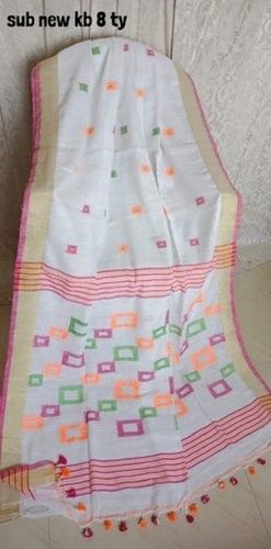 Multi-Color Handloom Pure Cotton Jamdani For Ladies