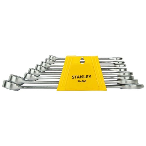 Stanley 8 Pieces Crv Steel Combination Spanner Set, 70-963e