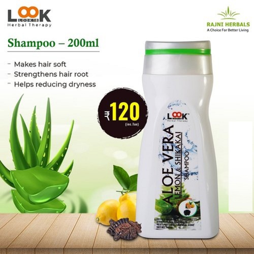 Aloe Vera Lemon And Shikakai Anti Dandruff Herbal Hair Shampoo Shelf Life:  Printed On Pack Years at Best Price in Rupnagar | Rajni Herbal