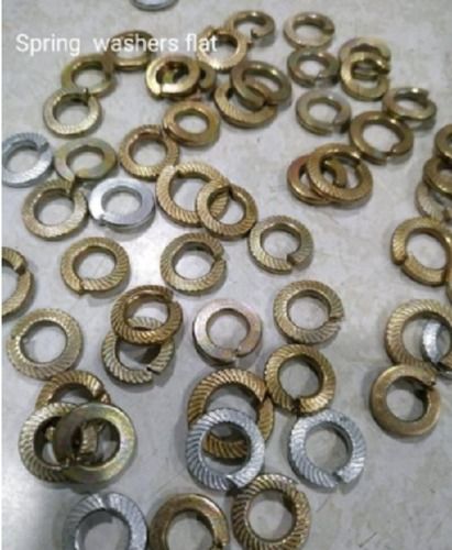 Mild Steel Round Shape Spring Washer Flat Section