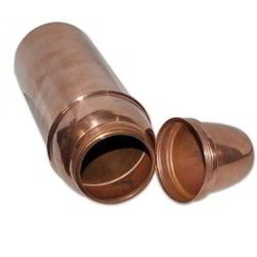 Round Pure Copper Water Thermos Bottle