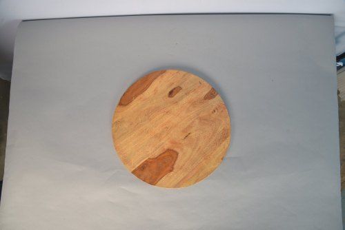 Various Colors Are Available Round Shape Wooden Chopping Board